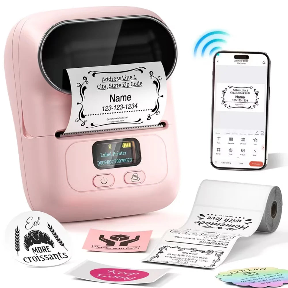 Thermal Label Printer | Clear Lid Roll Bay, Small Screen