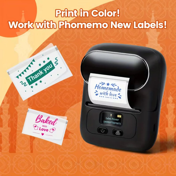 Thermal Label Printer | Clear Lid Roll Bay, Small Screen