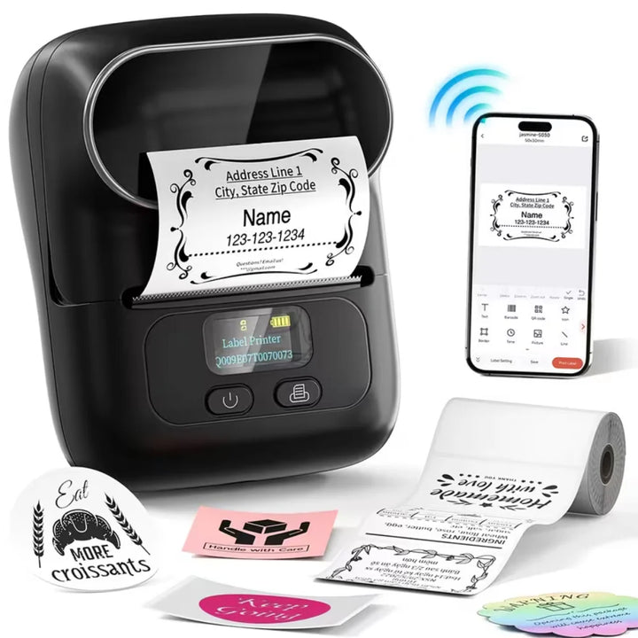 Thermal Label Printer | Clear Lid Roll Bay, Small Screen