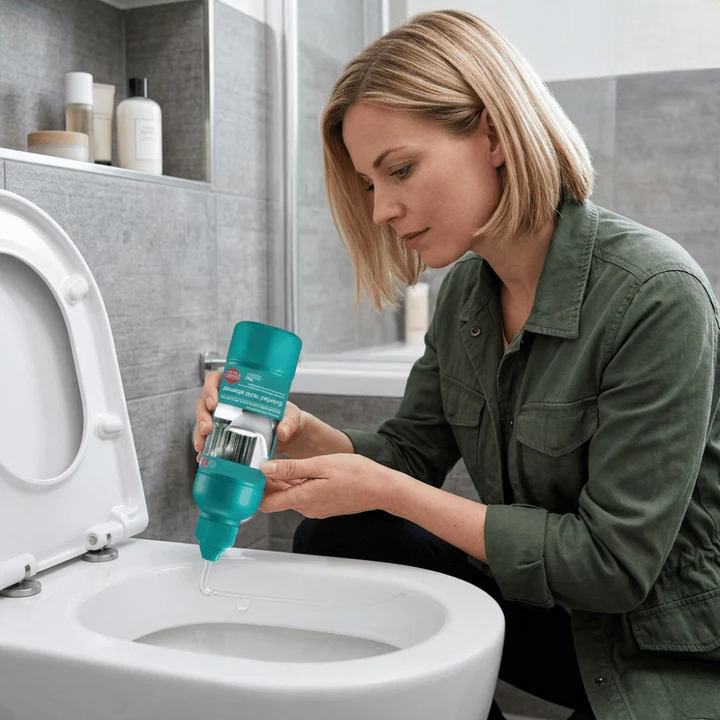 Toilet Cleaner Gel Thick Formula Forest Scent with Angled Dosing Nozzle