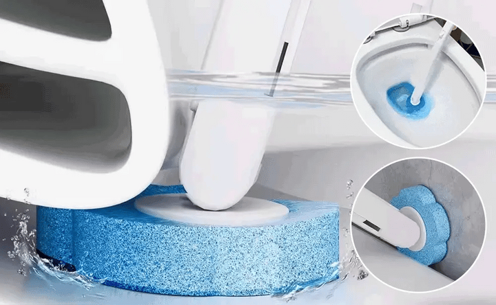 Toilet Cleaning Set | Wand, Caddy And Ten Refill Heads