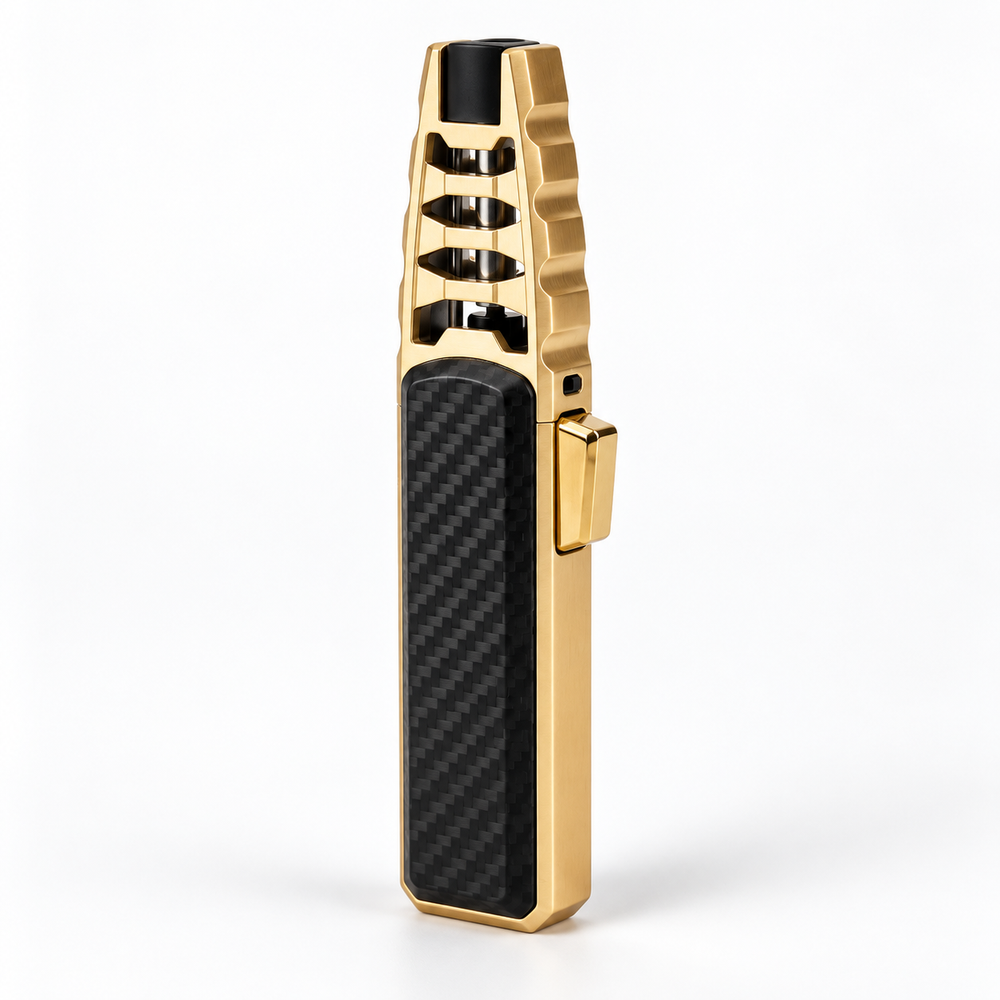 Torch Lighter Adjustable Refillable Handheld with Windproof Flame