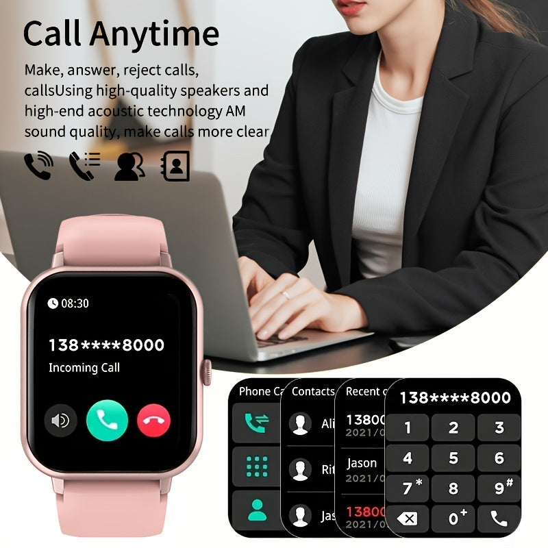Touchscreen Smartwatch | Fitness Tracker, Sports Modes &amp; Call Function | IP68 Water Resistant, Android &amp; iPhone Compatible