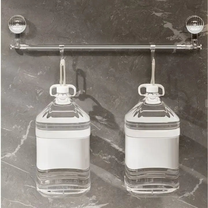 Towel Holder with Suction Cup | Adjustable Stainless Steel Rail