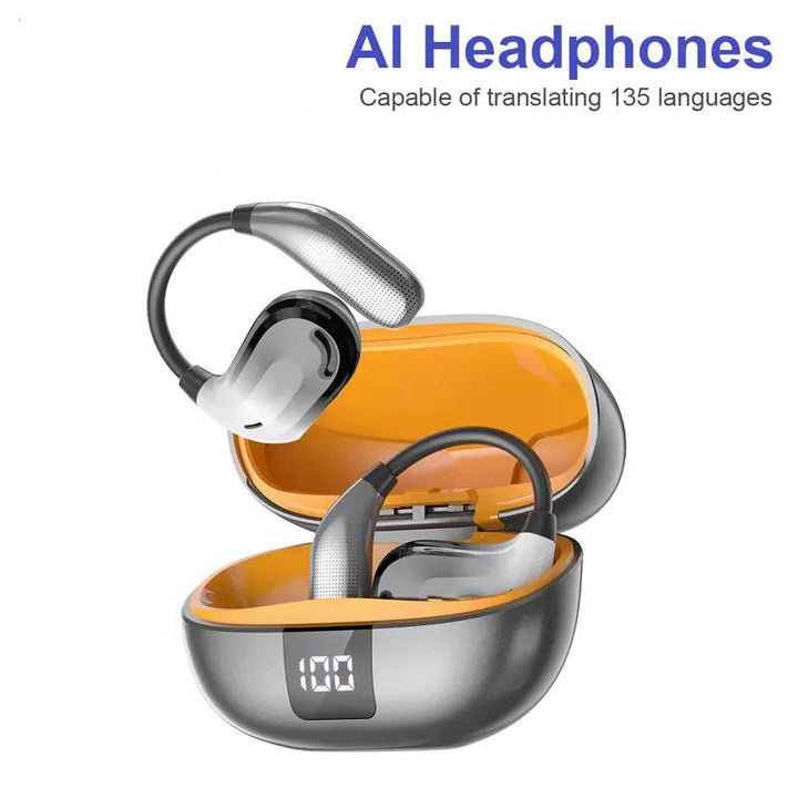 Translator Earphones Bluetooth 135 Language with 90-Hour Charging Case