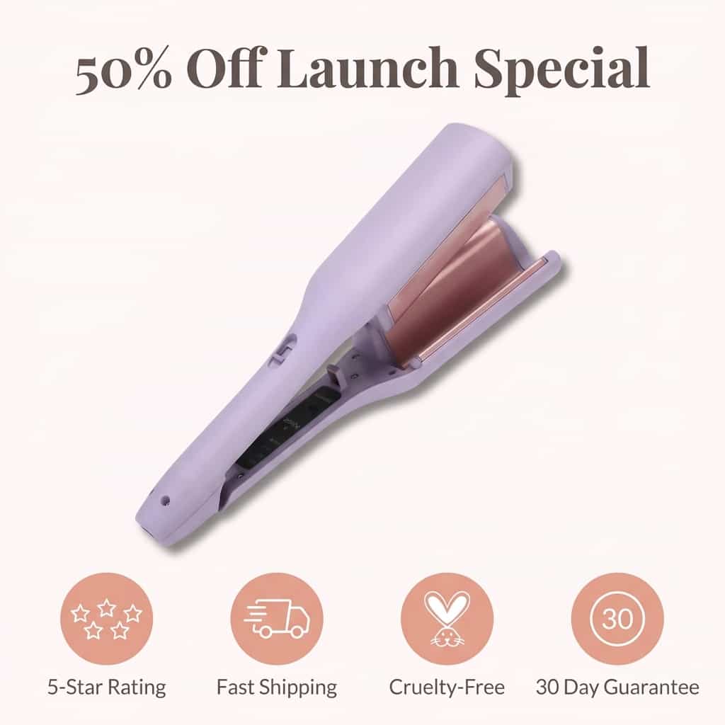 Triple Barrel Curling Iron | Wide Barrels Create Deep S-Curls | Fast, Consistent Salon-Style Waves, Every Single Time
