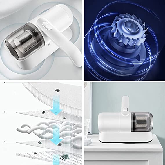 UV Mite Removal Vacuum Cleaner | HEPA Filter, Double Pulsation | Deep Cleans Mattress, Pillows &amp; Carpet