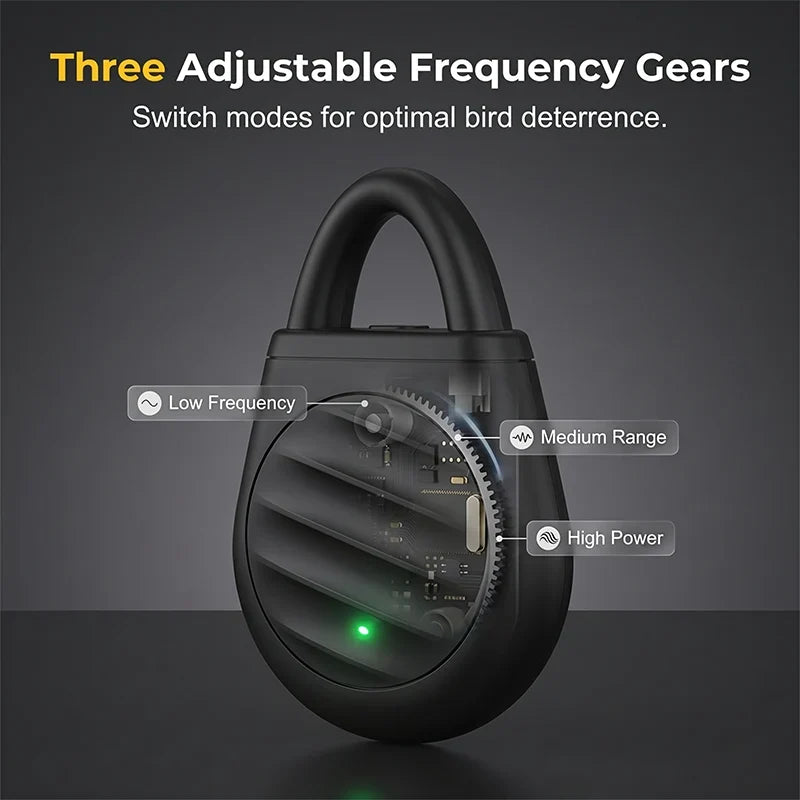 Ultrasonic Pest Control Device Portable Rechargeable USB-C with 3 Modes