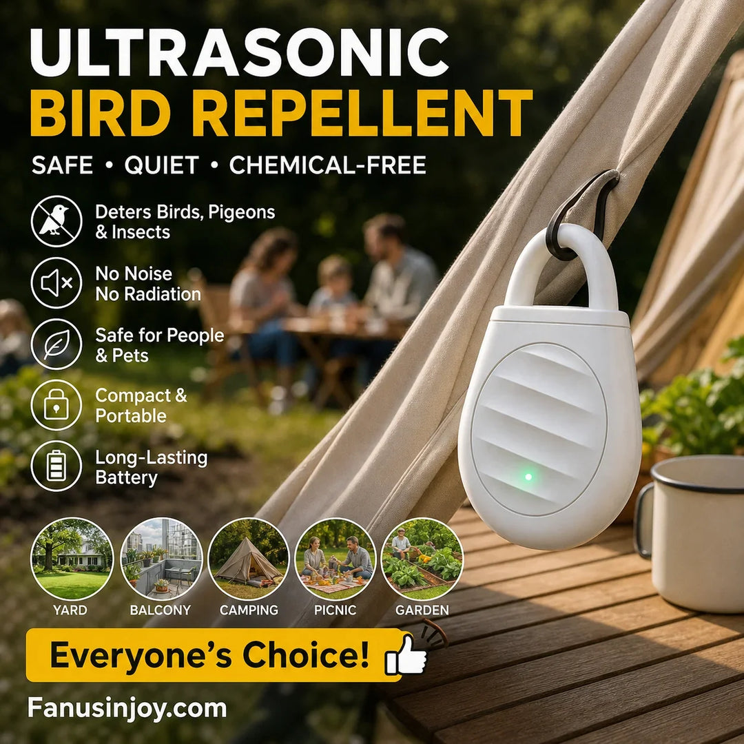 Ultrasonic Pest Control Device Portable Rechargeable USB-C with 3 Modes