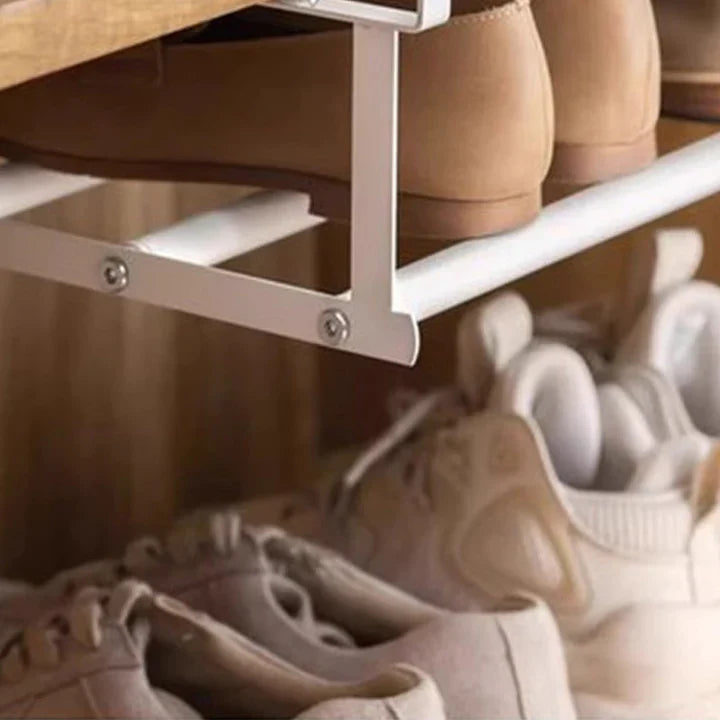 Under-Shelf Storage Rack | No Drilling, No Tools, Doubles Shelf Space
