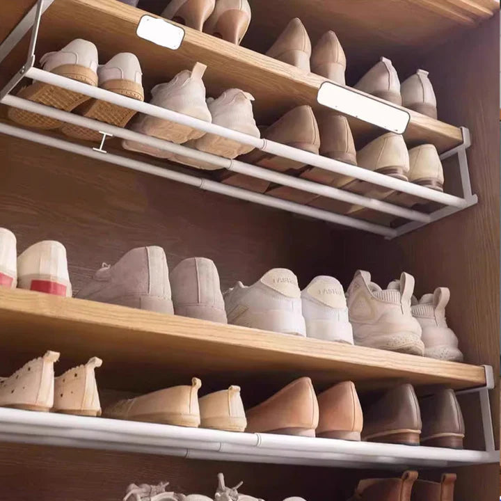 Under-Shelf Storage Rack | No Drilling, No Tools, Doubles Shelf Space