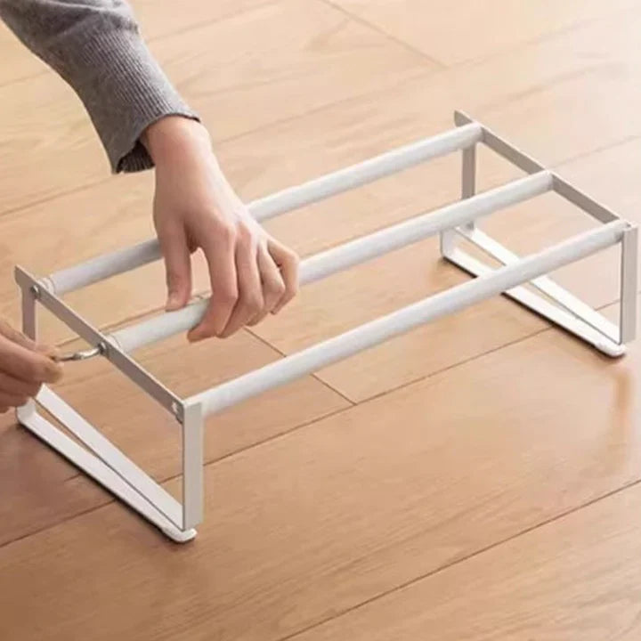 Under-Shelf Storage Rack | No Drilling, No Tools, Doubles Shelf Space