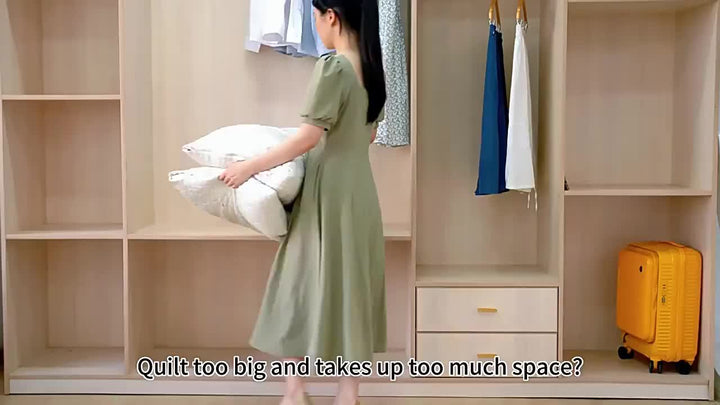 Vacuum Storage Bags Reusable Reinforced Double Zipper with Hand Pump