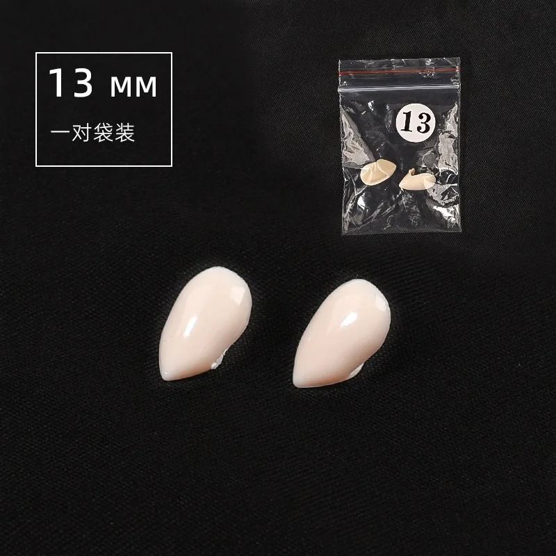 Vampire Fangs Halloween Costume Teeth | 5 Reusable Resin Pairs with Adhesive | Fits Multiple Characters &amp; Group Use