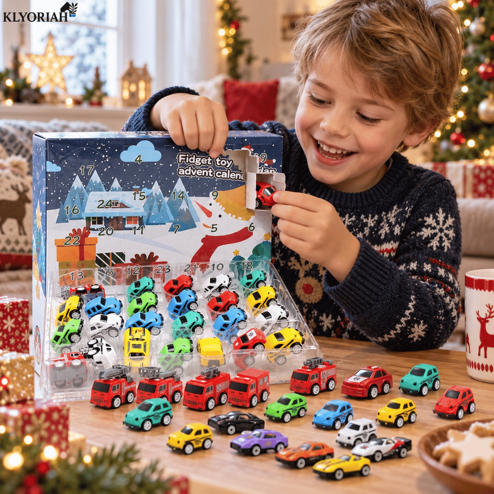 Vehicle Advent Calendar Alloy Construction Rescue Toy with Moving Parts