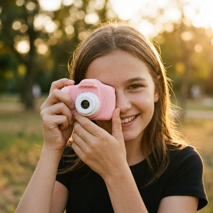 Vintage-Style Digital Camera | Grainy Film-Effect Photos | Reusable Pocket-Sized Alternative to Disposable Cameras