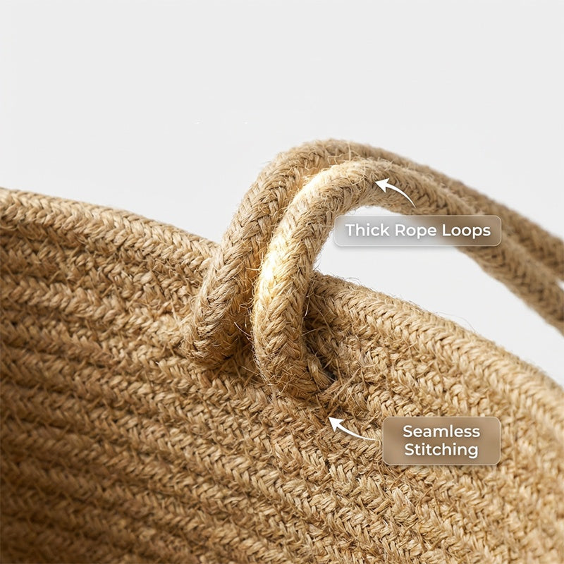 Wall Hanging Storage Organizer Handwoven Spaced Tiers with 3-Tier Design