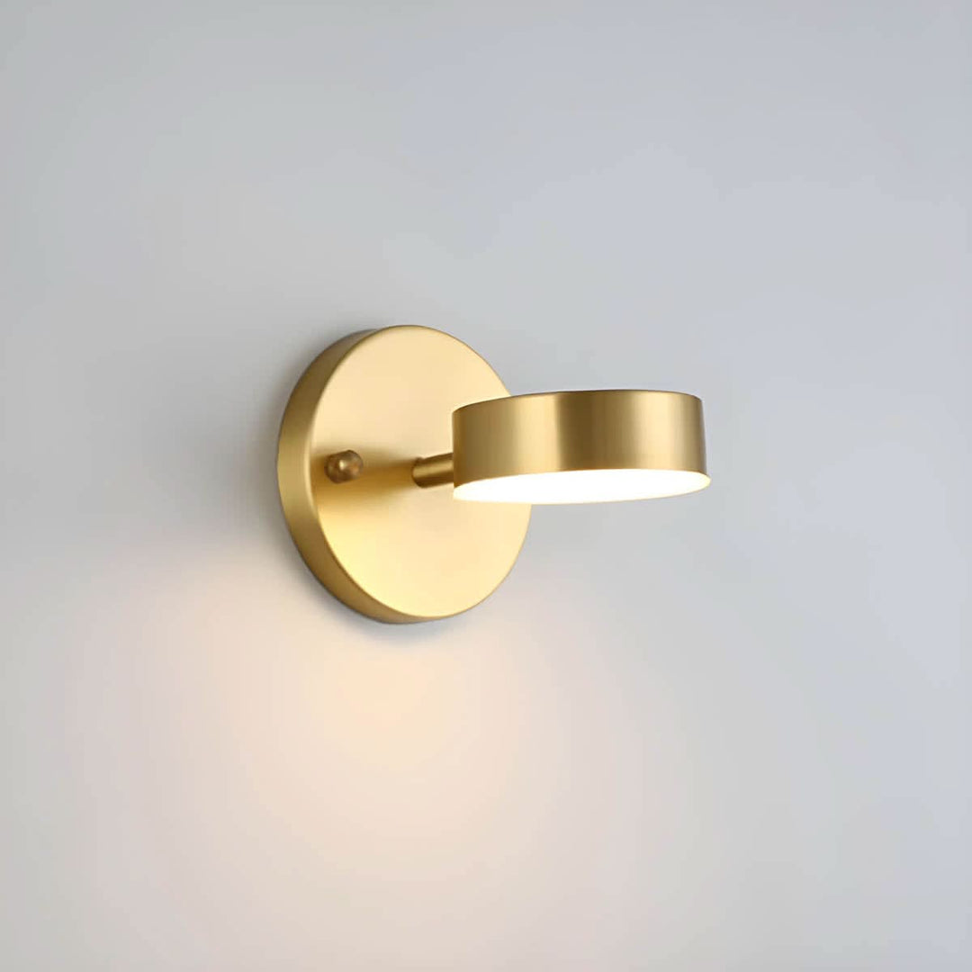 Wall Lamp Set of 2 | Gold or Black Shade, Warm or Cold White LED | Scandinavian Design, 8W Wall-Mounted Accent Light