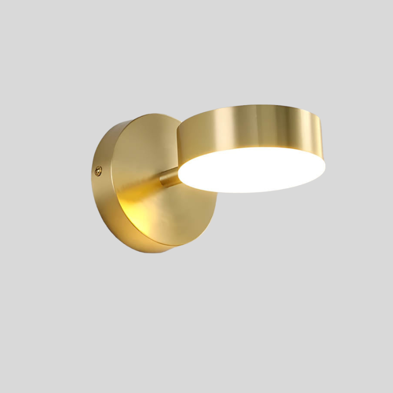 Wall Lamp Set of 2 | Gold or Black Shade, Warm or Cold White LED | Scandinavian Design, 8W Wall-Mounted Accent Light