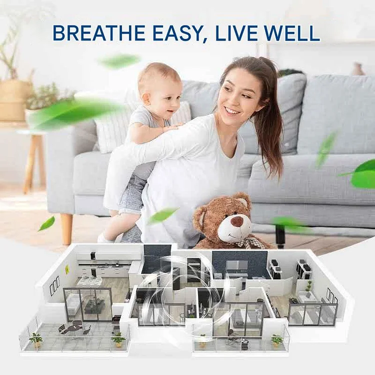 Wall Mounted Exhaust Fan High-Speed Quiet Multi-Room with Quick Installation