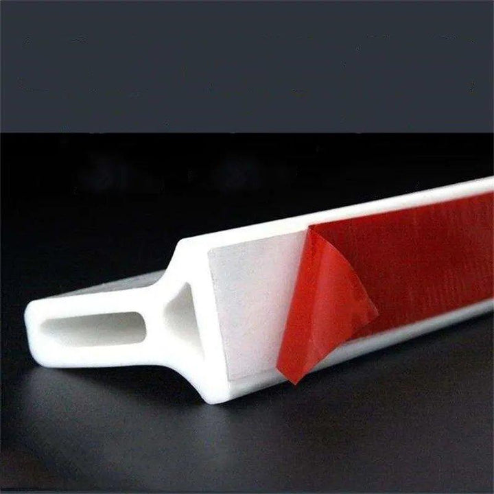 Water Barrier Strip Silicone 150-400 cm | White, Black or Grey | Self-Adhesive, Waterproof, Tool-Free Installation
