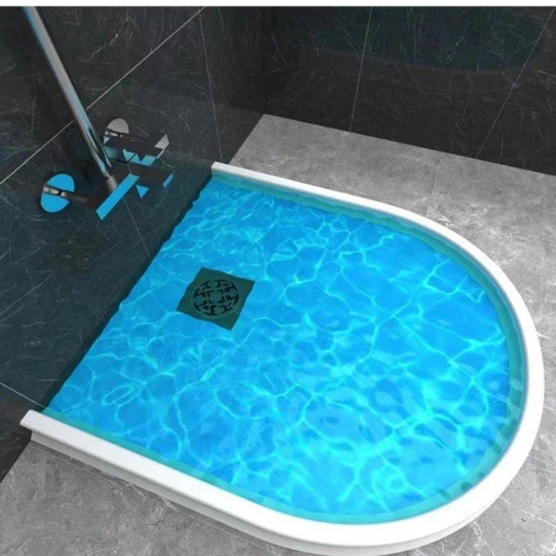 Water Barrier Strip Silicone 150-400 cm | White, Black or Grey | Self-Adhesive, Waterproof, Tool-Free Installation