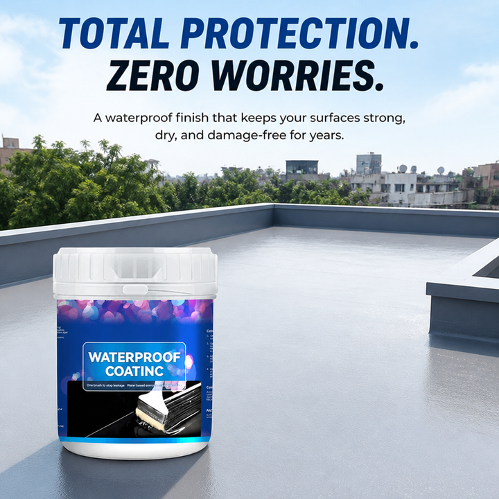 Waterproof Coating for Walls, Roofs and Facades | 600 g Covers Up to 59 Sq Ft | UV-Resistant Weatherproof Seal