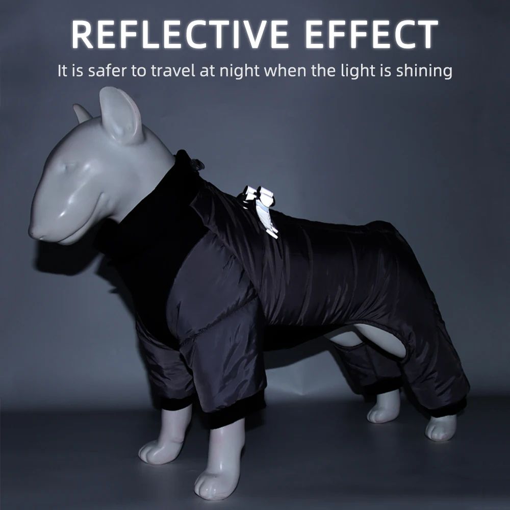 Waterproof Dog Jacket for Winter | Adjustable Fit with Insulated Lining | Windproof Shell for Small and Medium Breeds