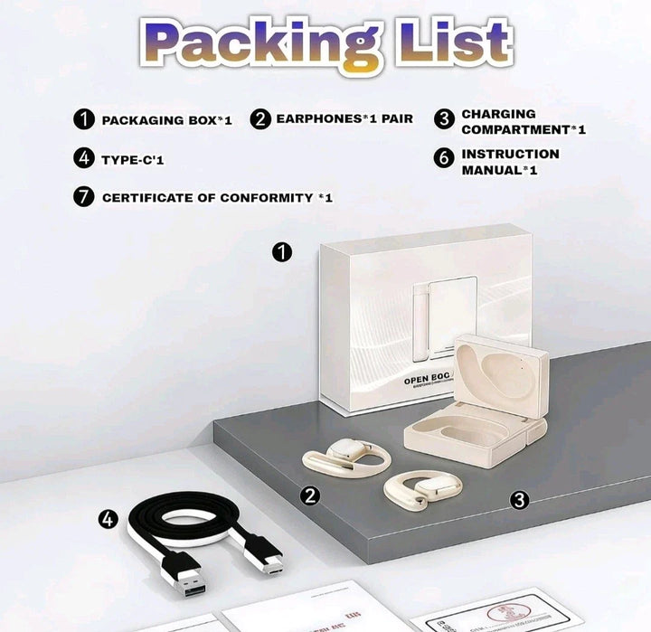 Wireless Bluetooth Earbuds with Charging Case | Bluetooth 6.0 Low-Latency Connection | IPX5 Waterproof Sports Design