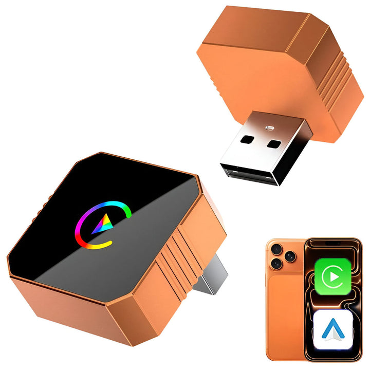 Wireless CarPlay Adapter Mini USB | Dual Band 2.4GHz/5GHz Signal | Converts Wired CarPlay to Wireless Instantly