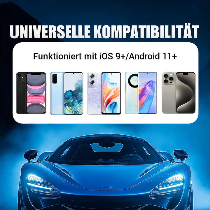Wireless CarPlay &amp; Android Auto Adapter | Bluetooth 5.0 &amp; WiFi Connection | Plug-In Setup for Hands-Free Driving