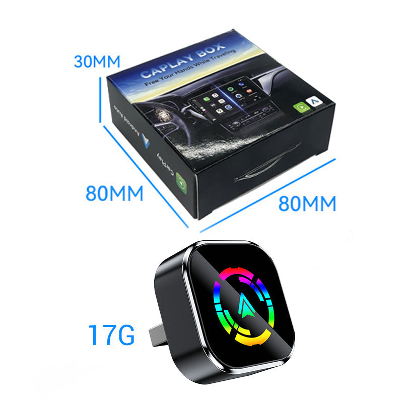 Wireless CarPlay &amp; Android Auto Adapter | Bluetooth 5.0 &amp; WiFi Connection | Plug-In Setup for Hands-Free Driving