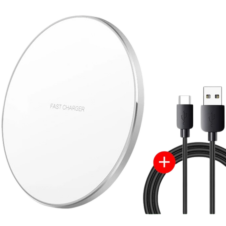 Wireless Charger 30 W Fast Charging Qi-Compatible with LED Status Ring