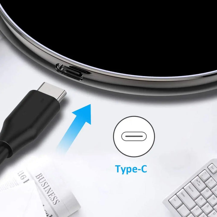 Wireless Charger 30 W Fast Charging Qi-Compatible with LED Status Ring