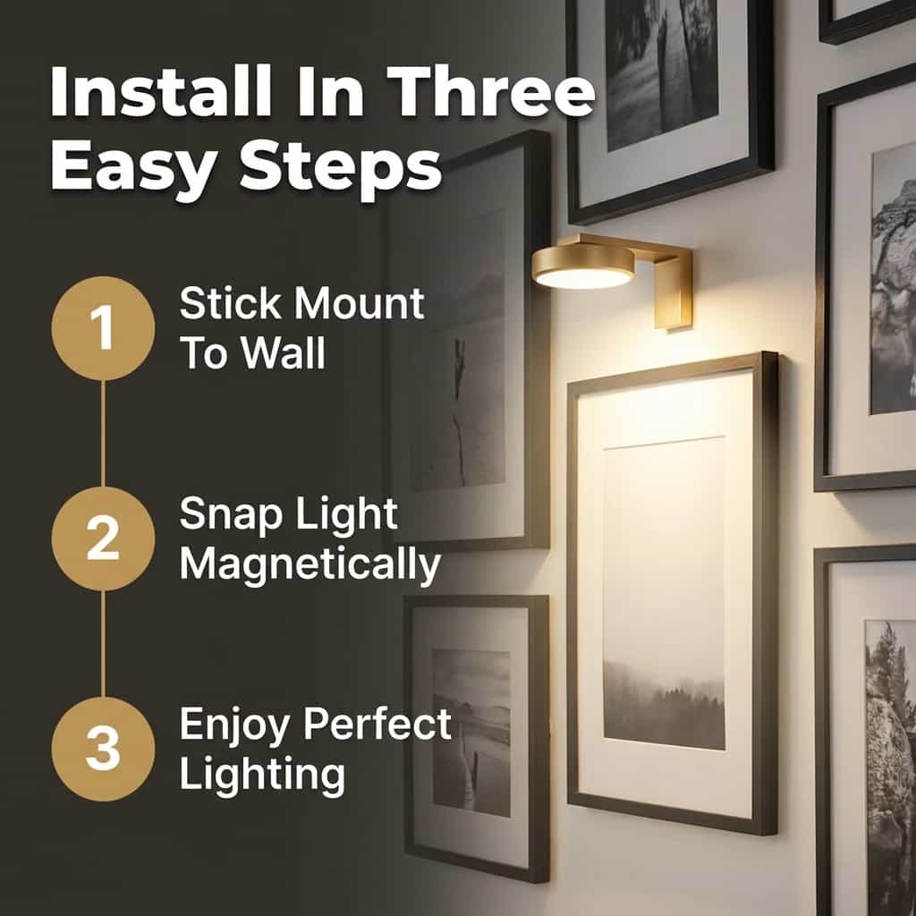 Wireless LED Wall Light | 13 Colour Modes, Tool-Free Mounting | 1500mAh Battery, 10-Hour Cordless Wall Decor Lighting