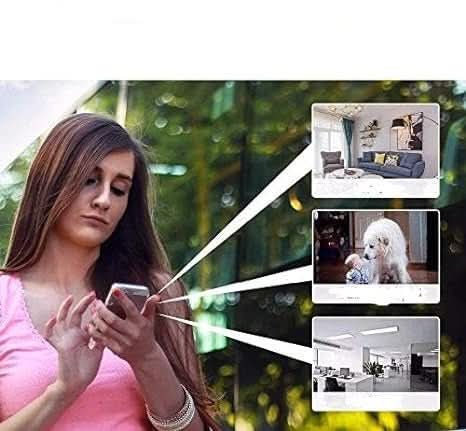Wireless Mini Security Camera | 1080p Full HD, Night Vision, Motion Detection | Rechargeable Battery, Indoor &amp; Outdoor Use