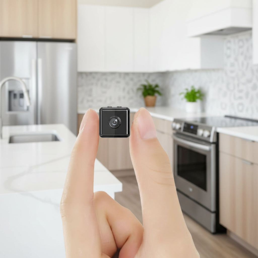 Wireless Mini Security Camera | 1080p Full HD, Night Vision, Motion Detection | Rechargeable Battery, Indoor & Outdoor Use