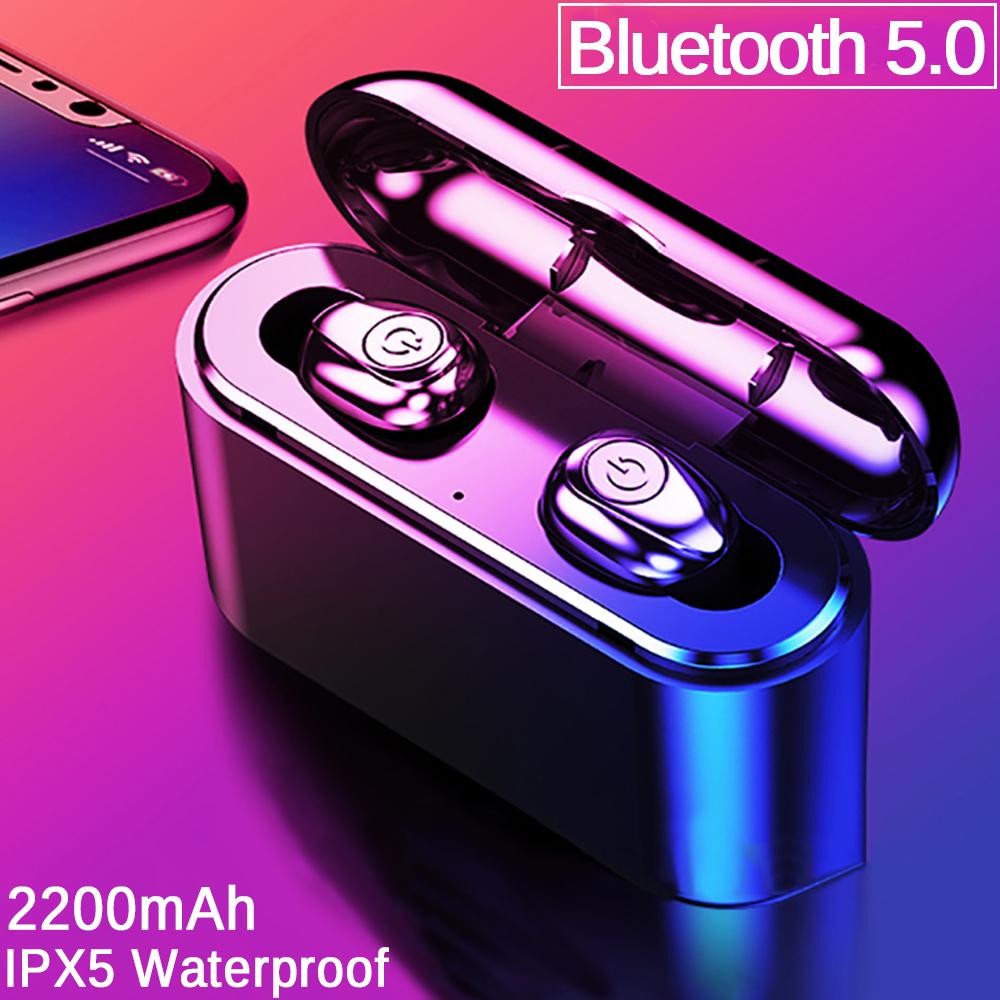 Wireless Sport Earbuds | Bluetooth 5.0, Waterproof &amp; Sweat-Resistant | Portable Charging Case, 4 Hour Playtime, 10m Range