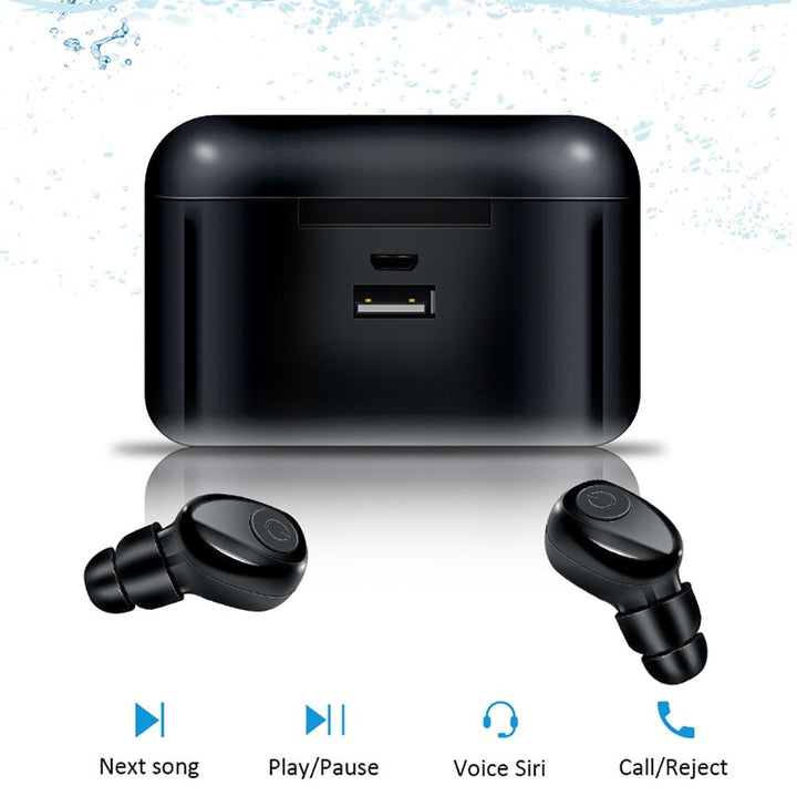 Wireless Sport Earbuds | Bluetooth 5.0, Waterproof &amp; Sweat-Resistant | Portable Charging Case, 4 Hour Playtime, 10m Range