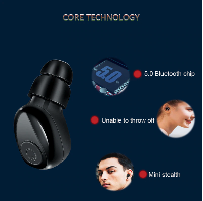 Wireless Sport Earbuds | Bluetooth 5.0, Waterproof &amp; Sweat-Resistant | Portable Charging Case, 4 Hour Playtime, 10m Range