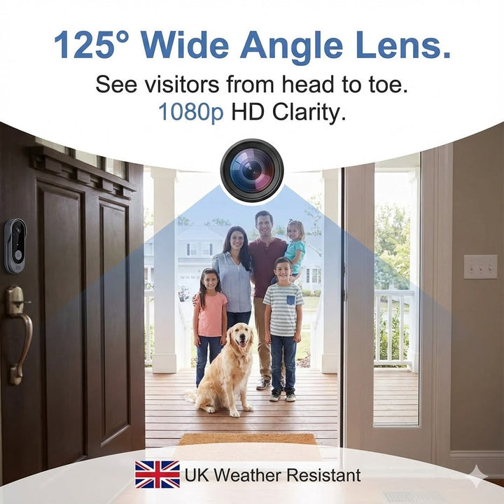 Wireless Video Doorbell | Camera, Motion Sensor And Chime