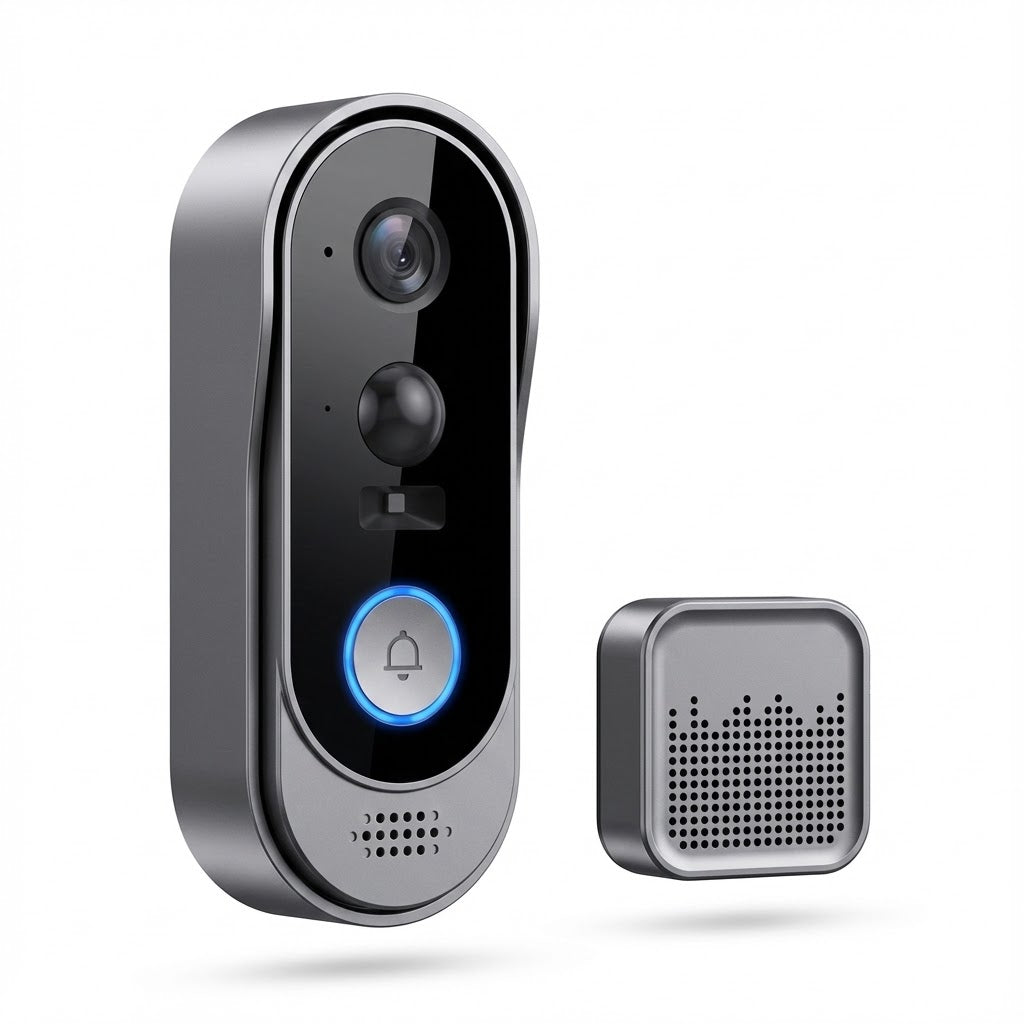 Wireless Video Doorbell | Camera, Motion Sensor And Chime