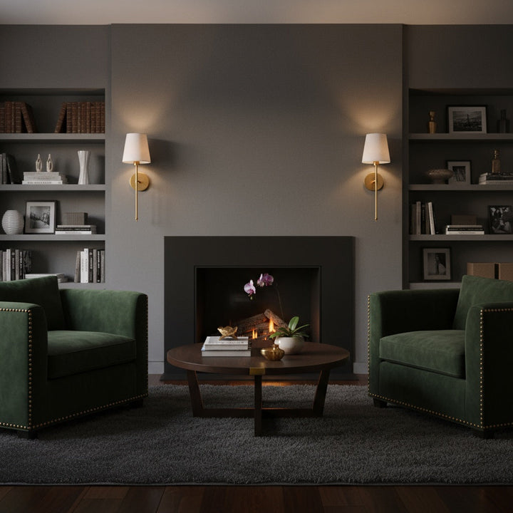 Wireless Wall Sconces | Cordless Tool-Free 3M Adhesive Installation | Drill-Free Lighting for Bedside or Hallway