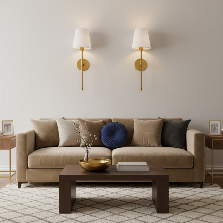 Wireless Wall Sconces | Cordless Tool-Free 3M Adhesive Installation | Drill-Free Lighting for Bedside or Hallway