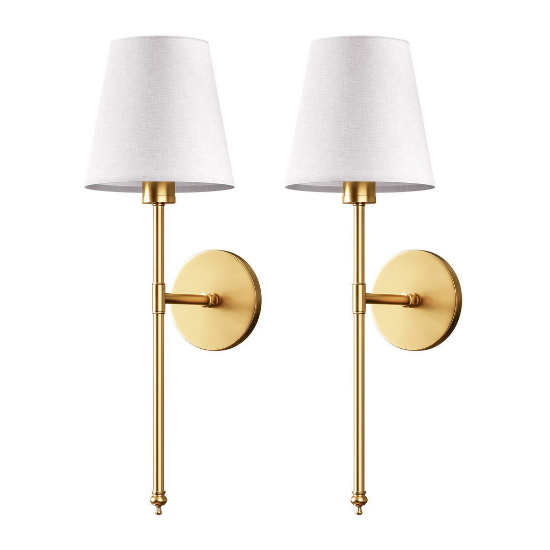 Wireless Wall Sconces | Cordless Tool-Free 3M Adhesive Installation | Drill-Free Lighting for Bedside or Hallway