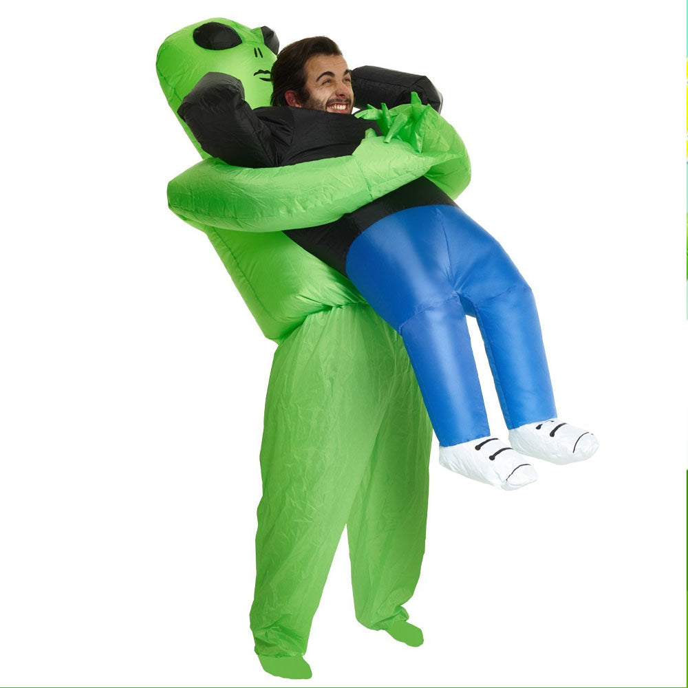Women's Inflatable Alien Abduction Costume Halloween | Quick Inflation Design | Lightweight Polyester Fancy Dress