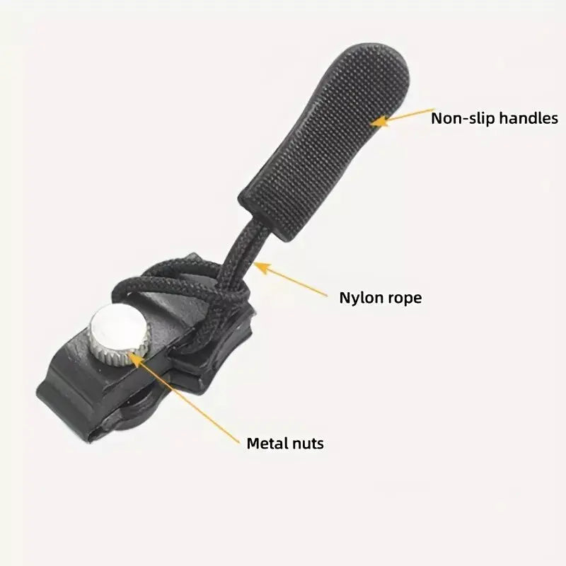 Zipper Replacement Clips Tool-Free Metal Plastic with Universal Fit