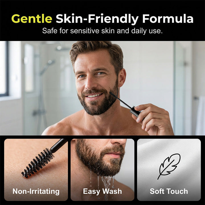 Mens Beard Eyebrow Colour Enhancer Grey Coverage Gel 12 ml 6