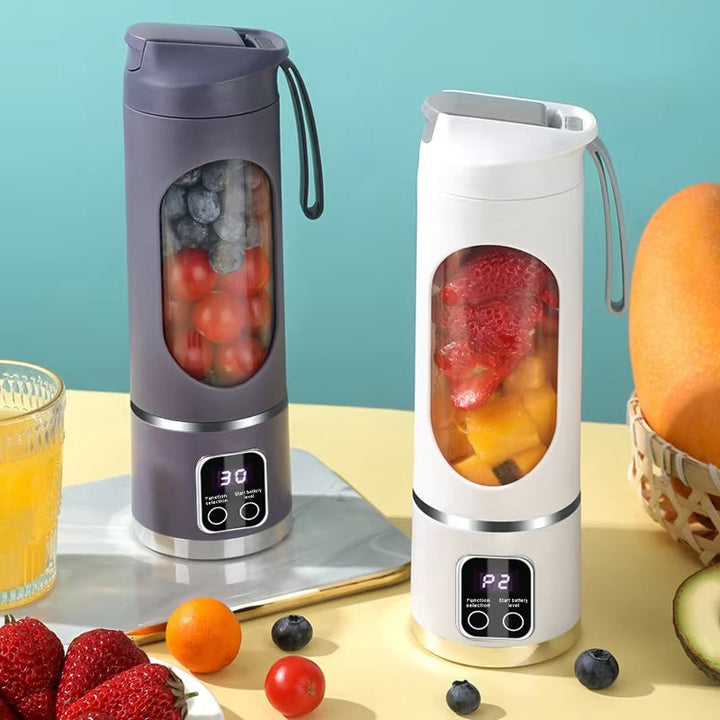 Portable Blender for Smoothies | 8-Blade All-Copper Motor | USB Rechargeable 1500mAh Battery, 450ml Cordless Blender Bottle 8