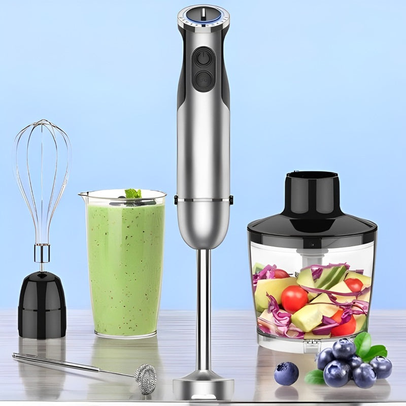 5-in-1 Immersion Handheld Blender Set | 1000W Copper Motor, 12 Speeds + Turbo | Stainless Steel Blades for Smoothies & Soups 2